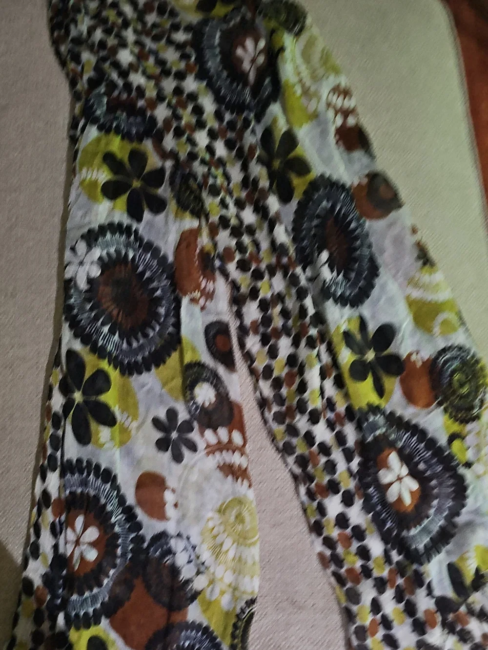 Vera Bradley Cocoa Moss Floral  Lightweight Soft Fringe  Scarf Multi  NWT